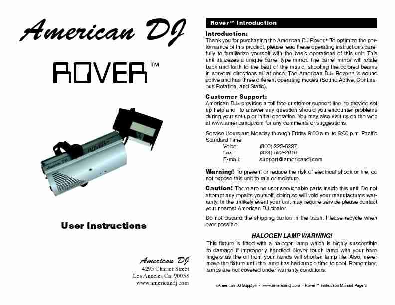 American DJ DJ Equipment Rover-page_pdf